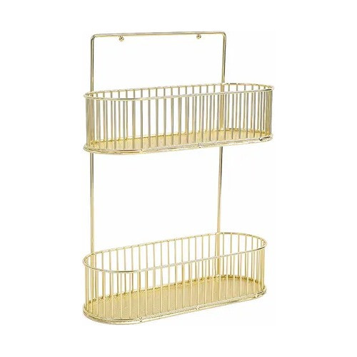Organizador Para Colgar 2 Niveles En Metal Color Dorado 0