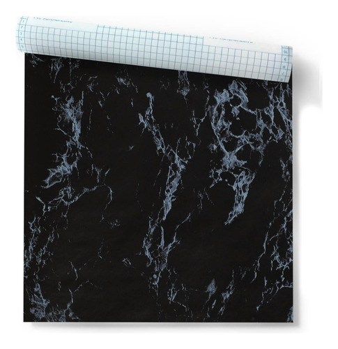 Rollo De Pvc Autoadhesivo Imperial Símil Marmol Oscuro 2 M 0