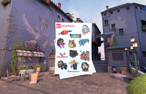 Vinilos Stickers Riot Valorant 1