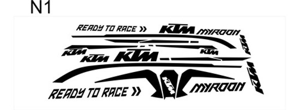 Calcomanías Ktm Mtb Bici Decorativas Vinilos Decorativos 1