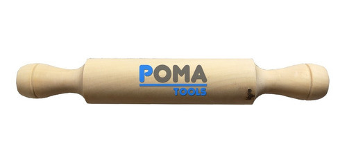 Palo Madera Liso 30cm X Ø43mm Fijo Palote Amasar Rodillo Msp 0