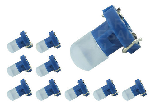10 × T3 Azul Neo Cuña Cob Led Bombillas Tablero Medidor Lámp 0