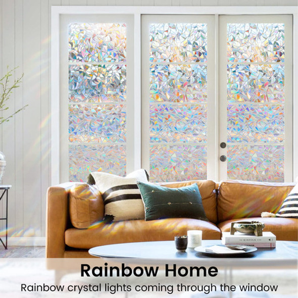 Filme De Privacidade Para Janelas Dowell Rainbow Stained Gla 1 Filme De Privacidade Para Janelas Dowell Rainbow Stained Gla 1