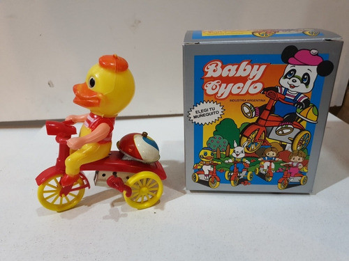 Antiguo Juguete-triciclo A Cuerda De 1980 -coleccion Patito 0