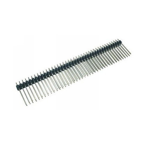 10 Peças - Barra De Pinos 2x40x20 180 Graus 2.54mm 1 Lado 0