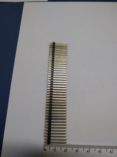 10 Peças - Barra De Pinos 2x40x20 180 Graus 2.54mm 1 Lado 1