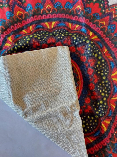 Funda Almohadón Mandala Hindúes Lino 1