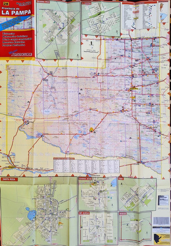 Mapa Plegable De Rutas Y Caminos Chaco Y Formosa -argenguide 1
