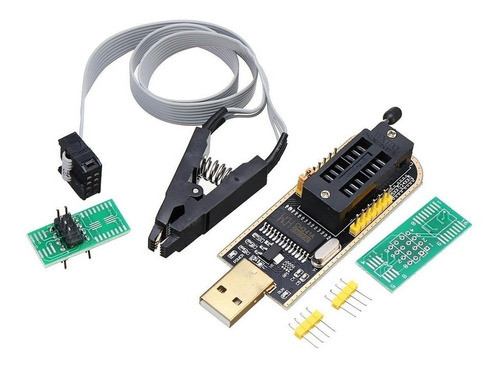 Programador Ch341a + Pinza + Cable Memorias Bios 24 25 0