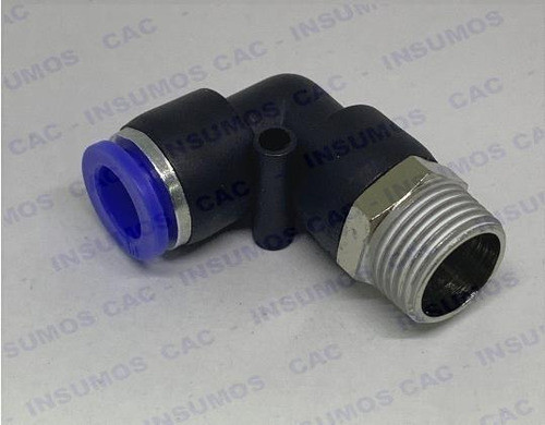 Conector Neumático Codo Rosca 1/8 Mang 10mm 064-025 1