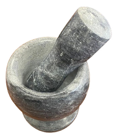 Mortero De Marmol 10 Cm Semillas Macizo Machacador 1