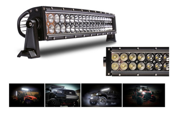 Faro Barra 40 Led 120w 60cm Auto Jeep 4x4 Cuva F24 0