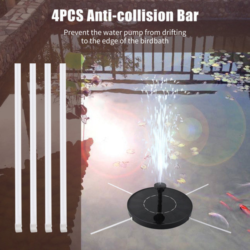 Bomba De Água Solar.. 5w Com Bicos De Filtro De Barra Anti-c 1