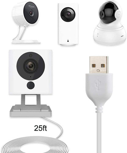 4 Cables De Extension Micro Usb Para Camara De Seguridad 1