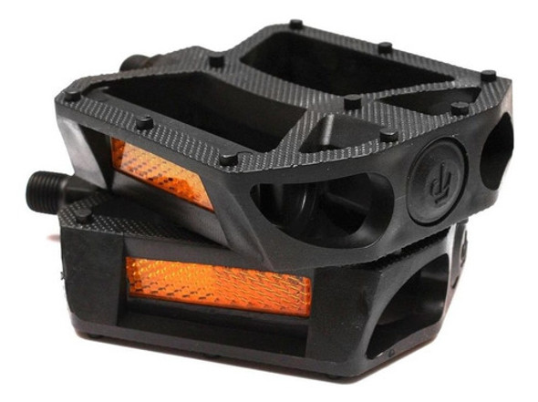 Pedales Bmx Playera Mtb Plasticos 1/2 Cuadrados C/ Pines 0