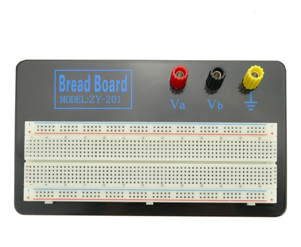 Protoboard De 830 Furos Com Base De Metal Zy-201 1