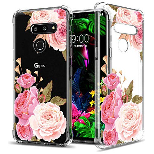 Greatruly Floral Clear Pretty Funda Para Teléfono Para LG G8 0