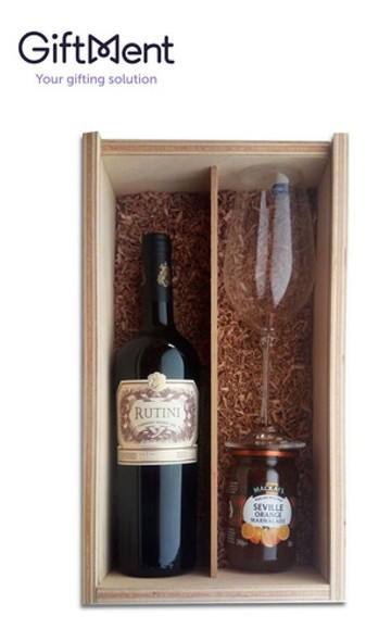 Caja De Vinos Madera Rutini  Regalos - Cumpleaños 0