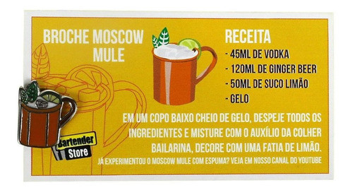 Broche Pin Coquetel Moscow Mule 1