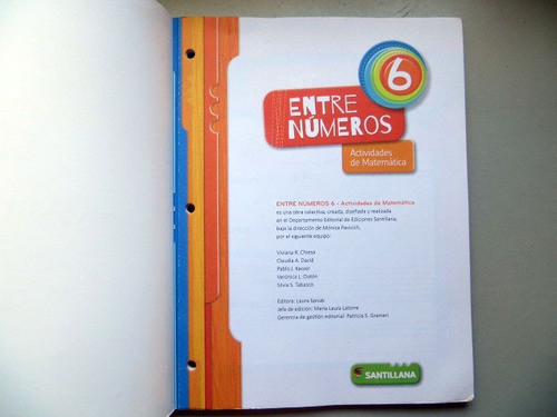 Entre Numeros 6 Santillana 2017 1