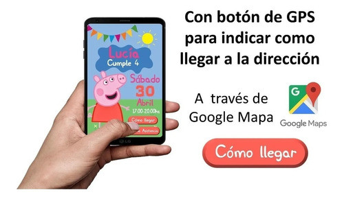 Invitacion Cars Tarjeta Digital Interactiva Gps 1