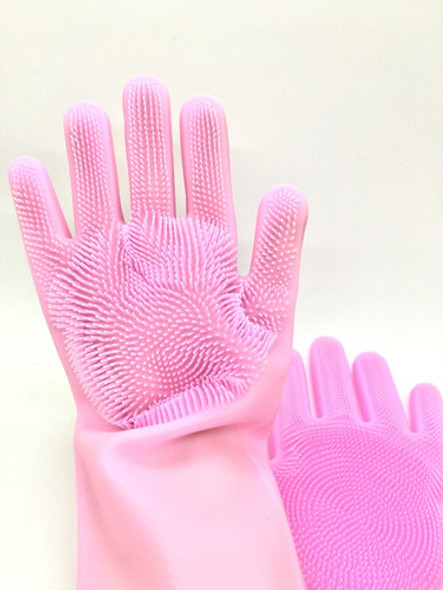 Guantes Silicona Esponja Lavaplatos Mascota Cocina Moderno 1