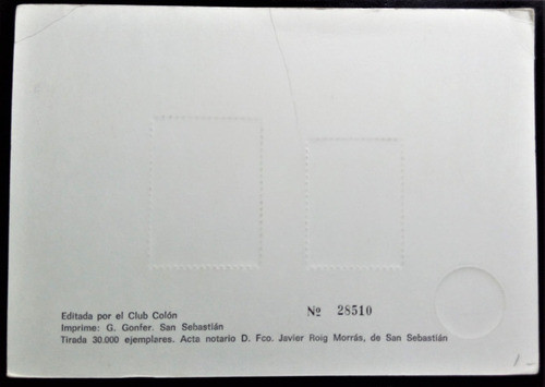 España, Tarjeta 8vo Certamen Filatélico Zaragoza 1980 L15409 1