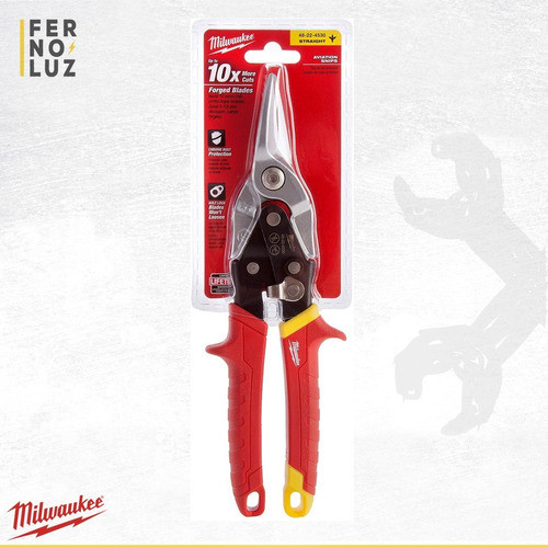 Tijera Corta Chapa Durlock Aviacion Milwaukee 4822-4530 1