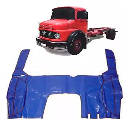 Tapete Vinil Azul Caminhao Mb 1113 1313 1513 2013 2213 0