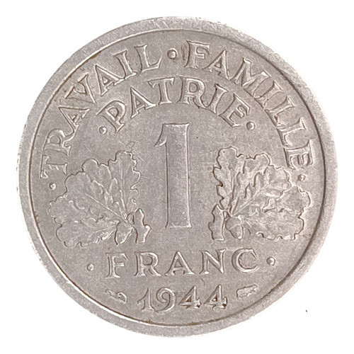 Francia 1 Franco 1944 B Exc Km 902.2 Segunda Guerra Escasa 0