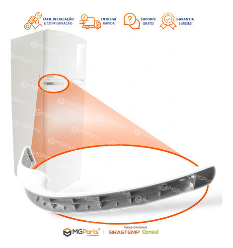 Puxador Refrigeradores Brastemp Brm Original 1