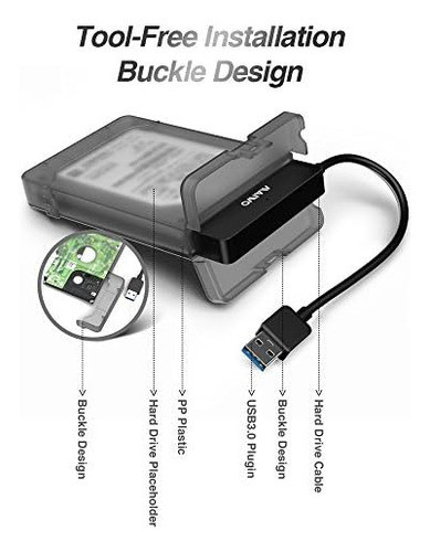 Protector De Disco Duro Transparente Maiwo Usb 3.0 1