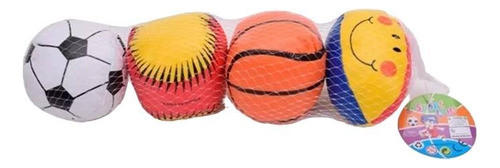 4 Pelotas Blandas En Red 1873711 E.normal 0