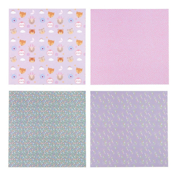 Block 24 Cartulinas Ibi Craft Con Diseño Doble Faz 30x30cm 1