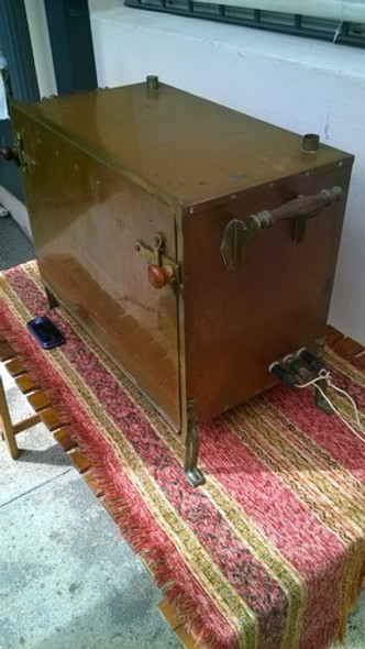 Antiguo Horno De Cobre Esterilizador Laboratorio, Frances 0