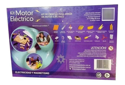 Kit Motor Electrico Juego De Ciencias - Sharif Express 1