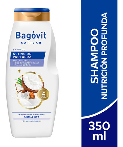 Pack Shampoo Bagóvit Nutrición Profunda 350 Ml 1