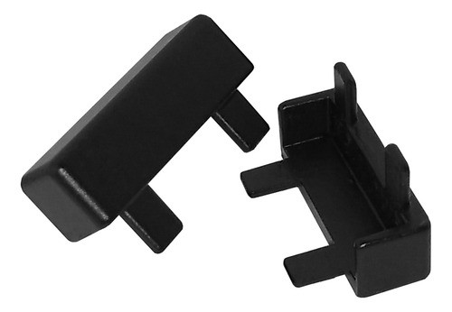 Esquinero Mate Para Tapacanto 18 Mm X100u Negro Zamak 0