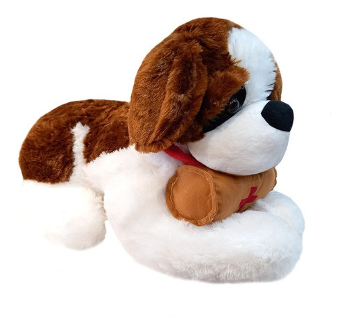 San Bernardo Perro Peluche Gigante Con Barril Extrasuave 1