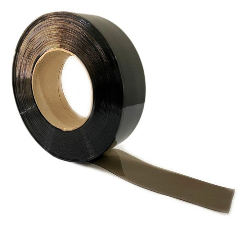 Cortina En Bandas De Pvc Sanitarias 30 Metros 100x1,5mm Fume 0