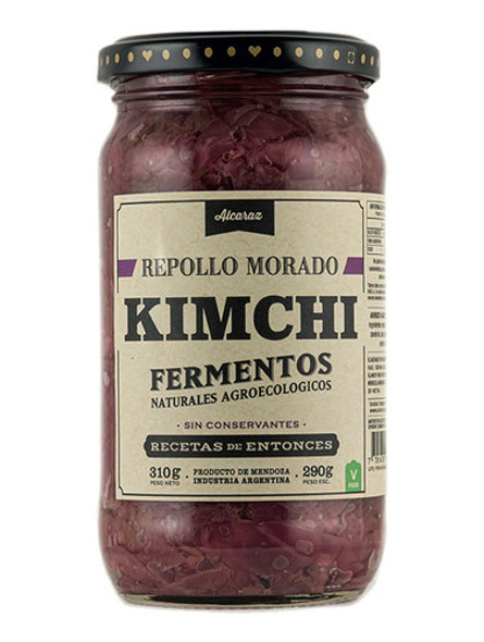 Pack X4 Kimchi Repollo Morado X310g Recetas De Entonces 0