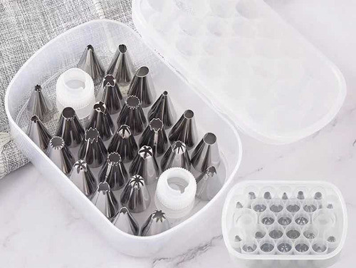 Set Picos Reposteria  Cuplas Estuche Con Tapa 27 Piezas 1