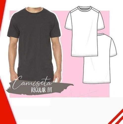 Molde Patrones Costura Remeras Hombre Fit 5 Talles 1