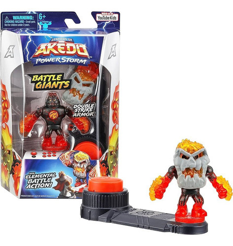 Figura Akedo Power Storm Battle Giants Volcrag Juguete 0