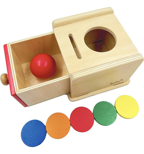 Dailyfunn Montessori Toys Coin&ball 2-en-1 Drop Box Object P 1