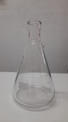 Kitasato De Vidrio 2500ml Graduado Vidrio Borosilicato 1