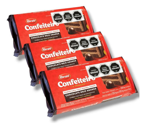 Chocolate Semi Amargo Cobertura Harald Confitero  1 Kg 0
