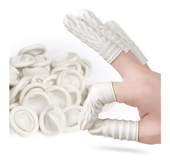 Guantes Para Dedos Látex Uñas Gel Acrilico Protector Mano 1