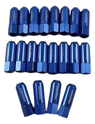 20pcs Azul 12x1.25mm 60mm Aluminio Forjado Extendido Sintoni 0