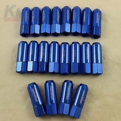 20pcs Azul 12x1.25mm 60mm Aluminio Forjado Extendido Sintoni 1